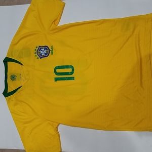 FPF Brazil #10 Neymar Kids Soccer Jersey